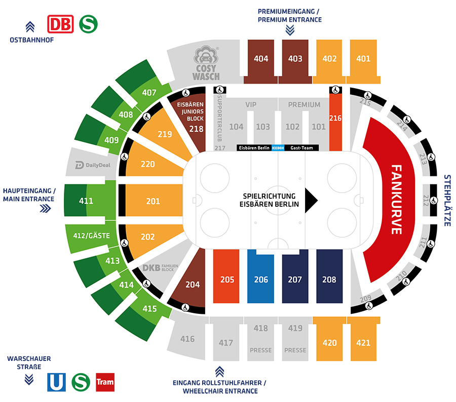 Saalplan Mercedes Benz Arena Berlin Helene Fischer Gruppenangebote | Eisbären Berlin