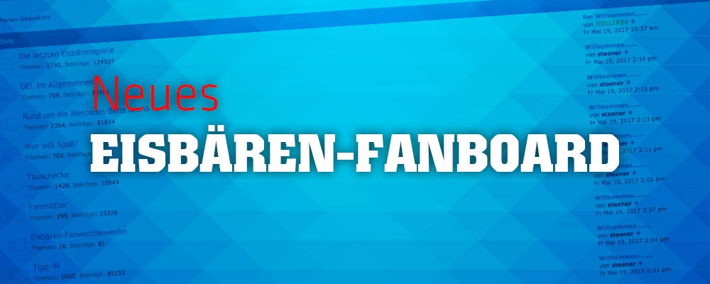 Neues Eisbären-Fanboard online