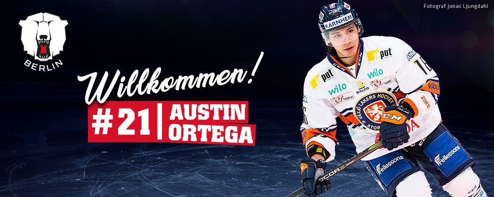 Eisbären Berlin verpflichten Stürmer Austin Ortega