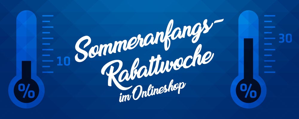 Sommeranfangs-Rabattwoche im Onlineshop