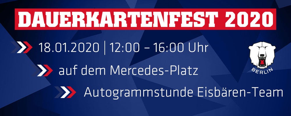 Dauerkartenfest 2020 am 18.01. auf dem Mercedes Platz