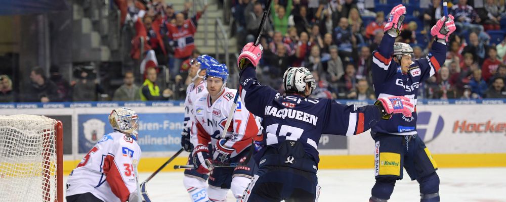 Hochkarätiges Eishockey gegen Mannheim - 4:3 Heimsieg