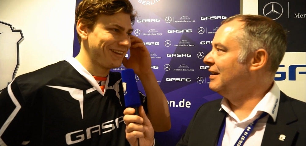Leo Pföderl im Interview nach dem 4:0-Sieg