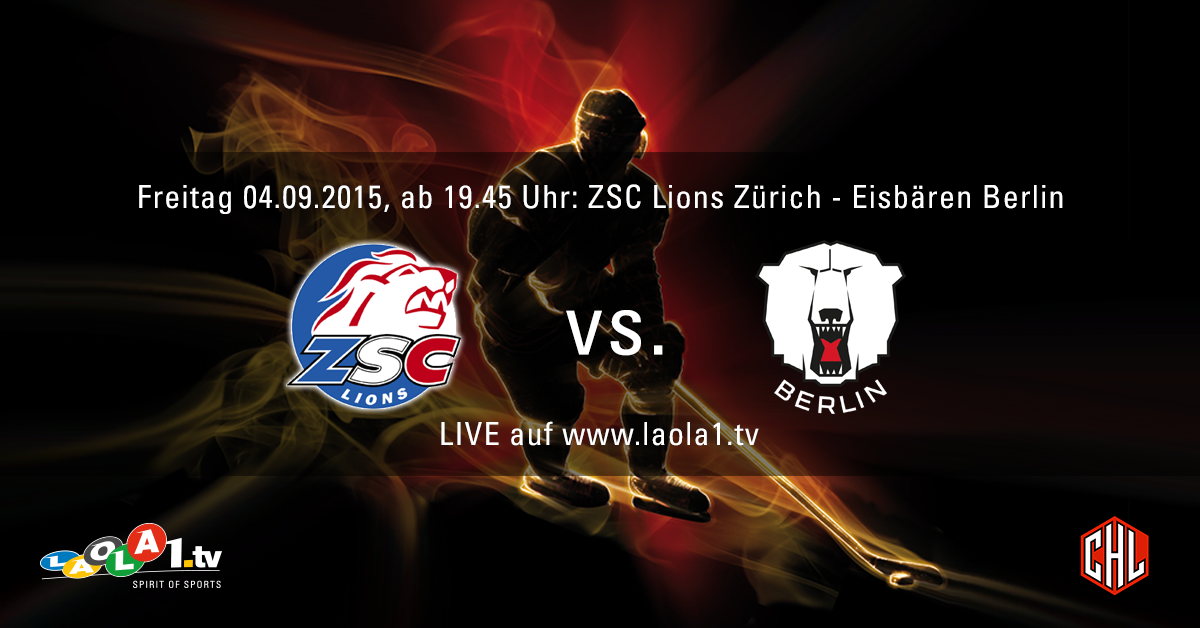 Jetzt live: die Eisbären in der CHL bei den ZSC Lions