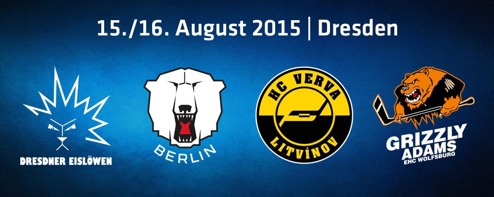 Eisbären am 15./16.8.2015 bei internationalem Turnier in Dresden