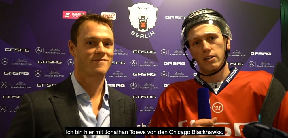 Sebastian Streu interviewt Jonathan Toews