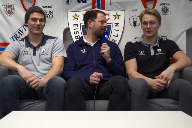 Charlie Jahnke und Vincent Hessler im Eisbären-Gespräch